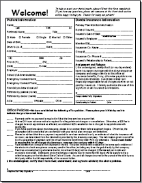 New Patient Form